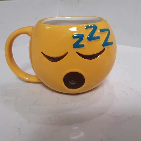Smiley Face Emoji Mug - (CBA) Could Be Asleep - Picture 1 of 3